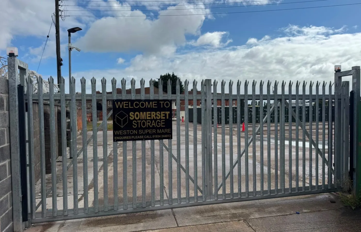 Somerset Storage gates at the Weston-super-Mare depot